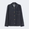 Camicia in denim di cotone, blu oltremare