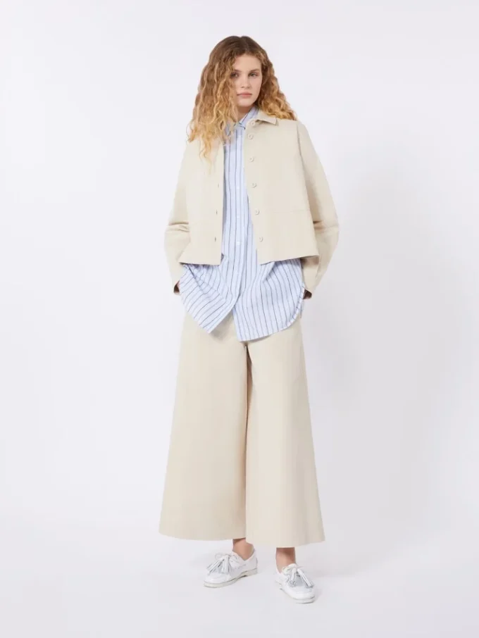 Camicia in drill di cotone, sabbia Camicia in drill di cotone, sabbia