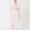 Camicia in organza di seta, rosa