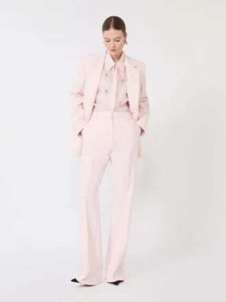 Camicia in organza di seta, rosa