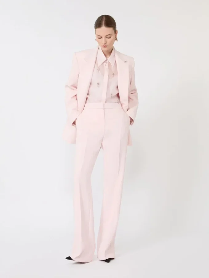 Camicia in organza di seta, rosa