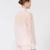 Camicia in organza di seta, rosa