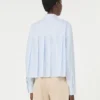 Camicia in popeline di cotone, azzurro Camicia in popeline di cotone, azzurro