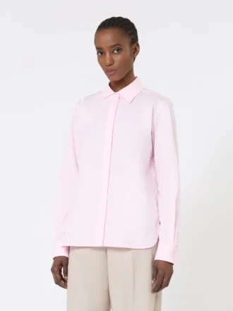 Camicia in popeline di cotone, rosa