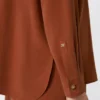 Camicia in tela di seta, color terracotta Camicia in tela di seta, color terracotta