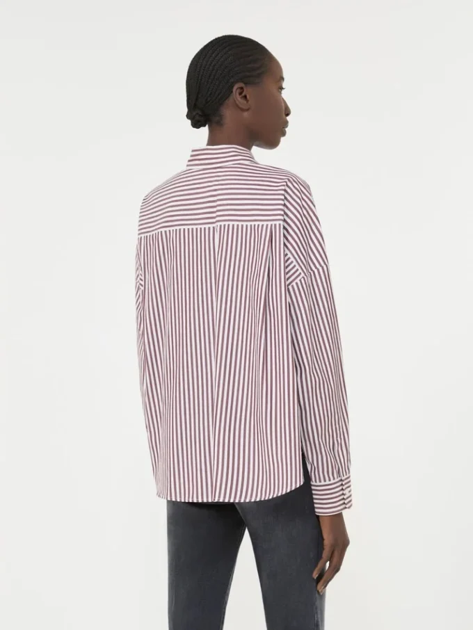 Camicia oversize in cotone, bordeaux Camicia oversize in cotone, bordeaux