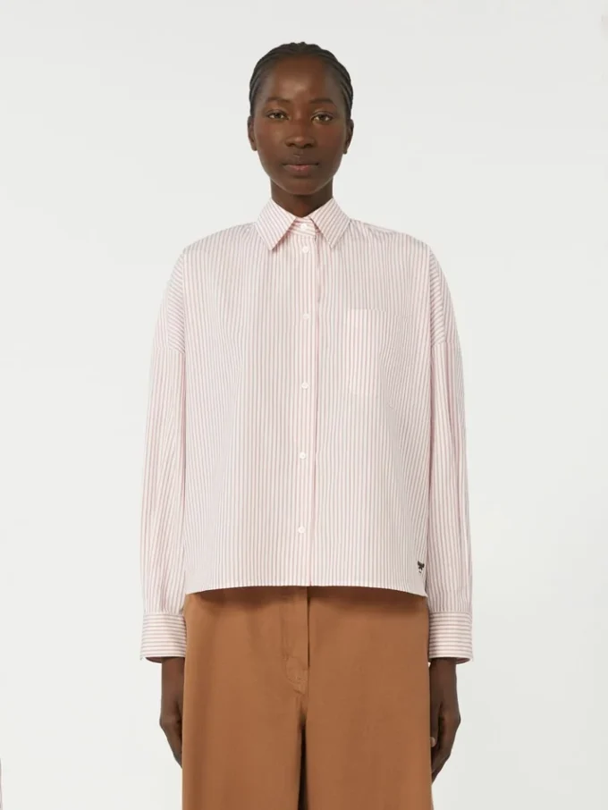 Camicia oversize in cotone, rosa Camicia oversize in cotone, rosa