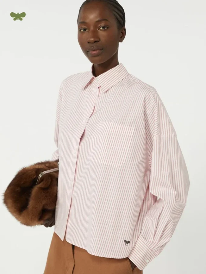 Camicia oversize in cotone, rosa Camicia oversize in cotone, rosa