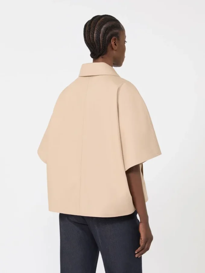 Cappa in gabardine idrorepellente, albino Cappa in gabardine idrorepellente, albino