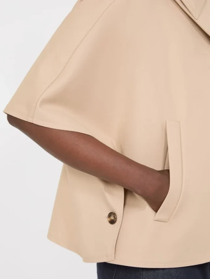 Cappa in gabardine idrorepellente, albino Cappa in gabardine idrorepellente, albino