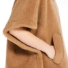 Cappa in tessuto Teddy, color cammello Cappa in tessuto Teddy, color cammello