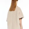 Cappa in tessuto teddy di alpaca e lana, beige Cappa in tessuto teddy di alpaca e lana, beige