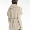 Cappa in tessuto teddy di alpaca e lana, beige Cappa in tessuto teddy di alpaca e lana, beige