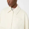 Cappa leggera in cashmere, bianca