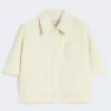 Cappa leggera in cashmere, bianca