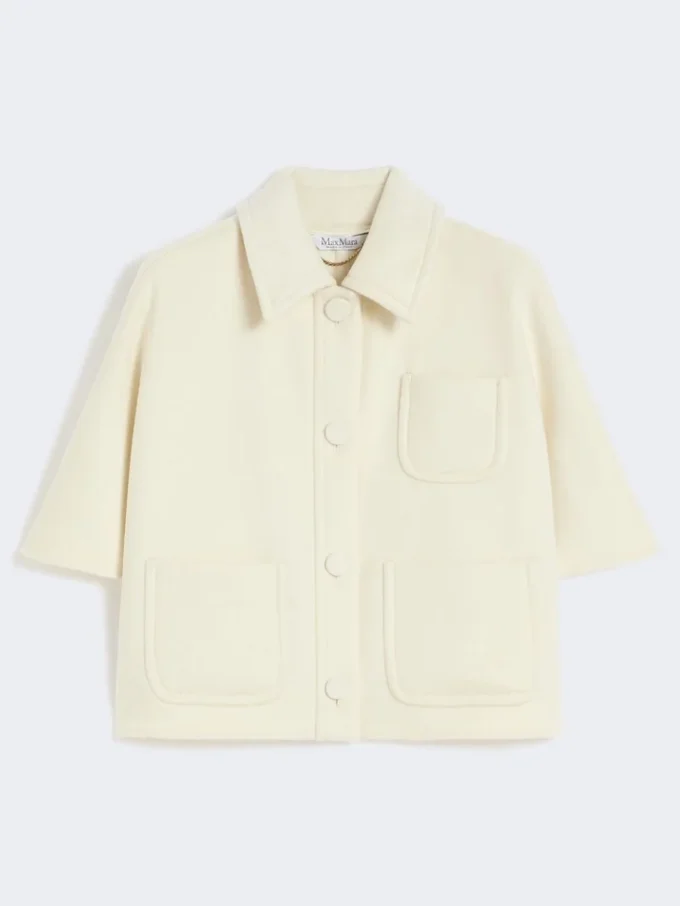 Cappa leggera in cashmere, bianca