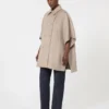 Cappa leggera in panno di cashmere, marrone bronzo fulvo Cappa leggera in panno di cashmere, marrone bronzo fulvo