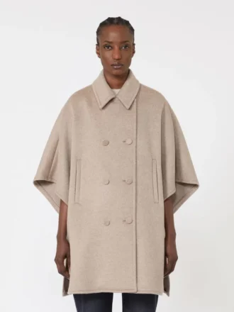 Cappa leggera in panno di cashmere, marrone bronzo fulvo Cappa leggera in panno di cashmere, marrone bronzo fulvo
