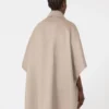 Cappa leggera in panno di cashmere, marrone bronzo fulvo Cappa leggera in panno di cashmere, marrone bronzo fulvo