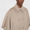 Cappa leggera in panno di cashmere, marrone bronzo fulvo Cappa leggera in panno di cashmere, marrone bronzo fulvo