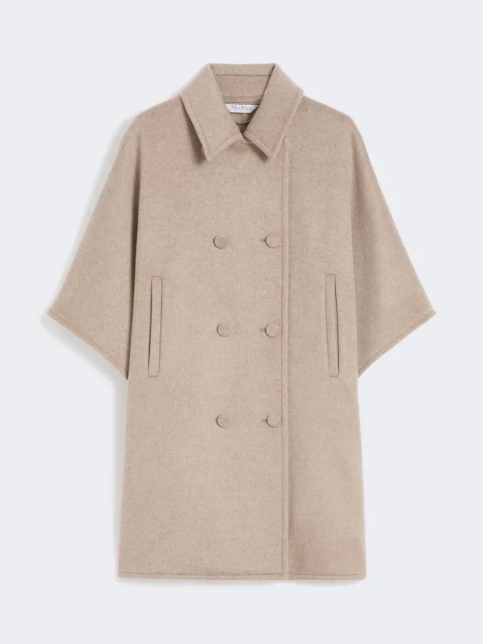 Cappa leggera in panno di cashmere, marrone bronzo fulvo Cappa leggera in panno di cashmere, marrone bronzo fulvo
