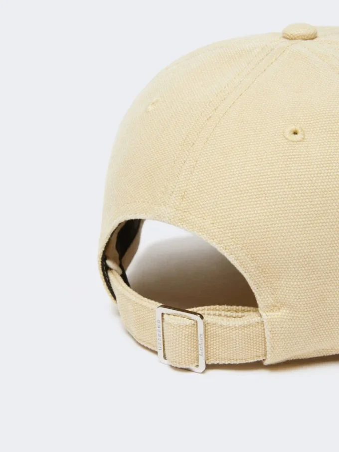 Cappellino da baseball in tela, beige