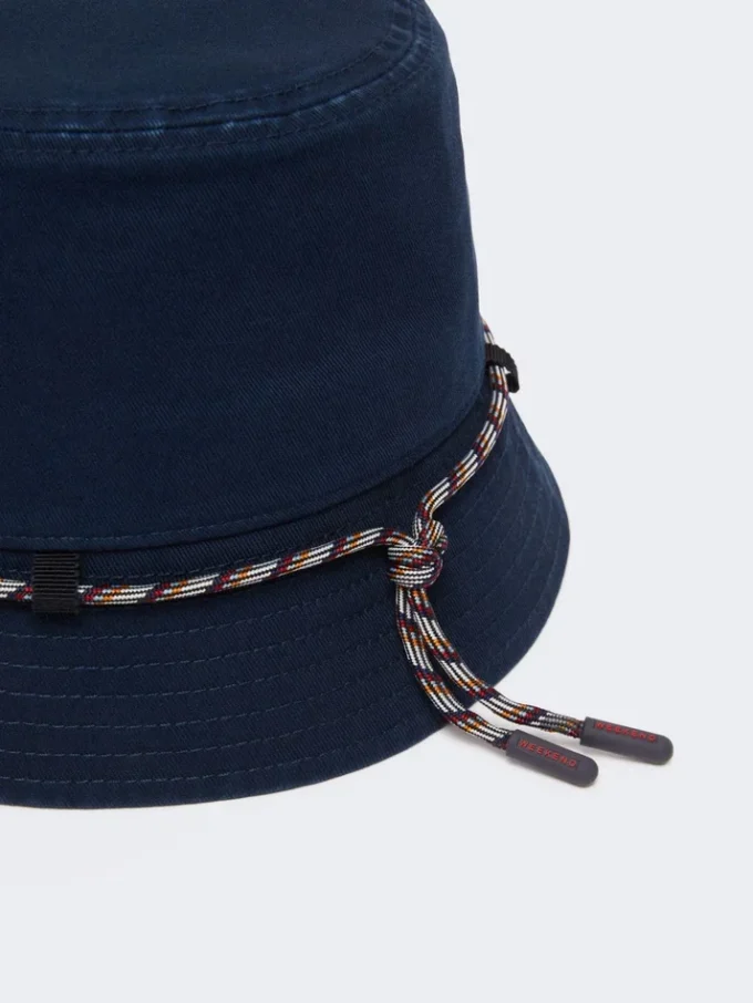 Cappellino in tela, blu notte