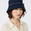 Cappellino in tela, blu notte