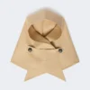 Cappello-foulard in gabardine idrorepellente, beige