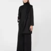Cappotto-accappatoio color cammello, nero Cappotto-accappatoio color cammello, nero