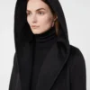 Cappotto-accappatoio color cammello, nero Cappotto-accappatoio color cammello, nero