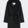 Cappotto-accappatoio color cammello, nero Cappotto-accappatoio color cammello, nero
