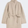 Cappotto avvolgente color cammello, sabbia Cappotto avvolgente color cammello, sabbia