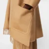 Cappotto cardigan color cammello, cammello