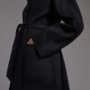 Cappotto cardigan midi in cashmere, nero Cappotto cardigan midi in cashmere, nero