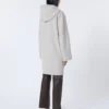 Cappotto con cappuccio in lana Double Face, beige Cappotto con cappuccio in lana Double Face, beige