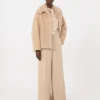 Cappotto corto in alpaca e lana, albino Cappotto corto in alpaca e lana, albino
