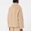 Cappotto corto in alpaca e lana, albino Cappotto corto in alpaca e lana, albino