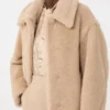 Cappotto corto in alpaca e lana, albino Cappotto corto in alpaca e lana, albino