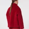 Cappotto corto in alpaca e lana, rosso Cappotto corto in alpaca e lana, rosso