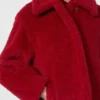 Cappotto corto in alpaca e lana, rosso Cappotto corto in alpaca e lana, rosso