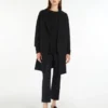 Cappotto corto in lana Double Face, blu notte Cappotto corto in lana Double Face, blu notte