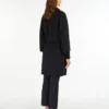 Cappotto corto in lana Double Face, blu notte Cappotto corto in lana Double Face, blu notte