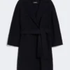 Cappotto corto in lana Double Face, blu notte Cappotto corto in lana Double Face, blu notte