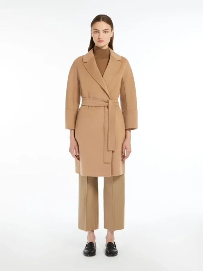 Cappotto corto in lana Double Face, color cammello Cappotto corto in lana Double Face, color cammello