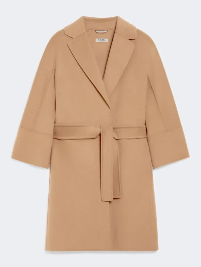 Cappotto corto in lana Double Face, color cammello Cappotto corto in lana Double Face, color cammello
