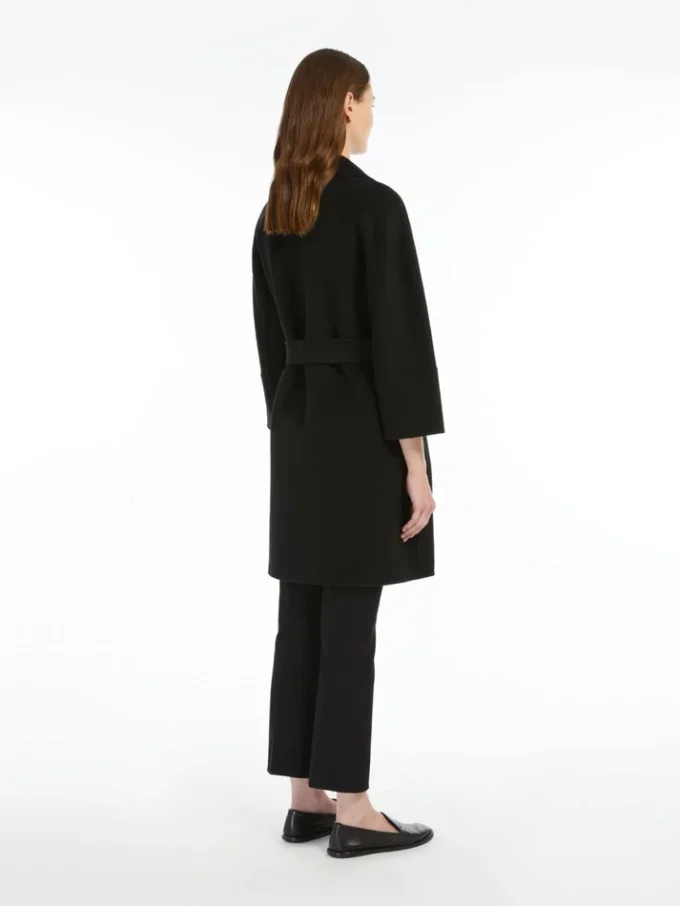 Cappotto corto in lana Double Face, nero Cappotto corto in lana Double Face, nero