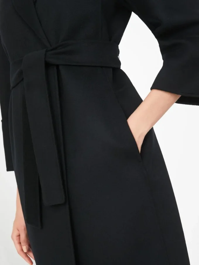 Cappotto corto in lana Double Face, nero Cappotto corto in lana Double Face, nero