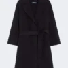 Cappotto corto in lana Double Face, nero Cappotto corto in lana Double Face, nero