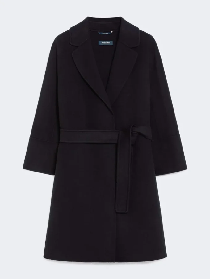 Cappotto corto in lana Double Face, nero Cappotto corto in lana Double Face, nero